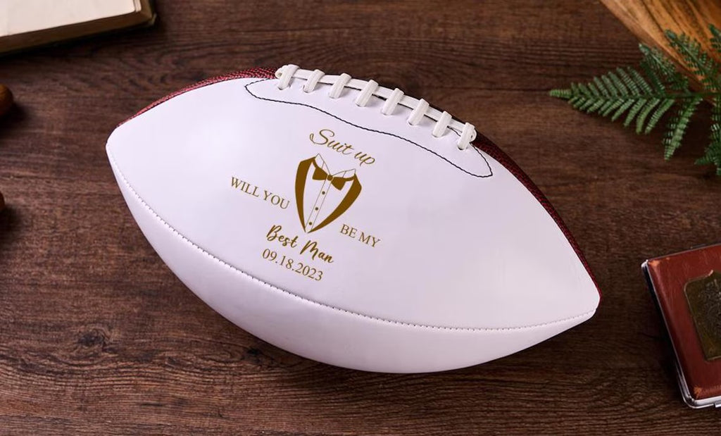 Personalized Football, American Football ,Groomsmen Gift Football