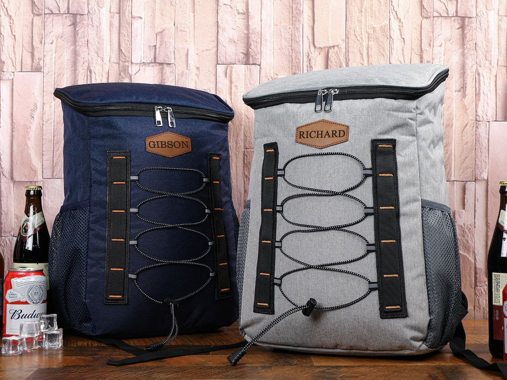 Personalized Groomsmen Cooler Backpack, Custom Hiking Lunch Cooler Backpack