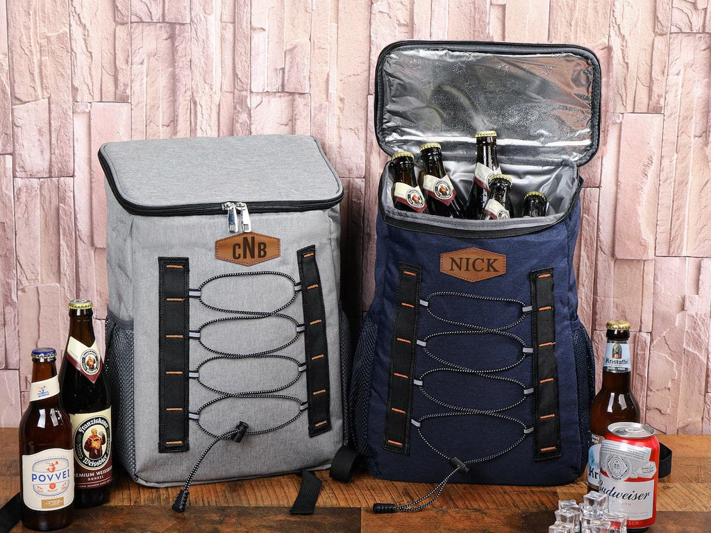 Personalized Groomsmen Cooler Backpack, Custom Hiking Lunch Cooler Backpack