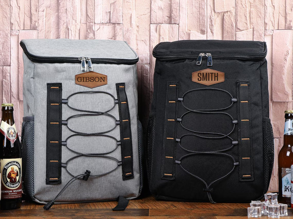 Personalized Groomsmen Cooler Backpack, Custom Hiking Lunch Cooler Backpack