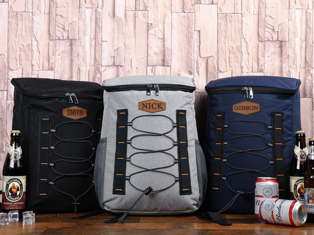 Personalized Groomsmen Cooler Backpack, Custom Hiking Lunch Cooler Backpack