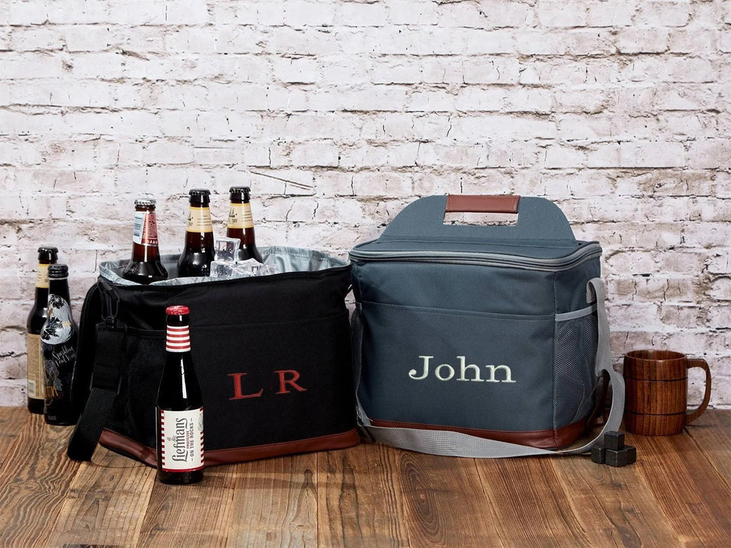 Monogrammed Insulated Cooler Bag Personalized Beer Cooler Bag