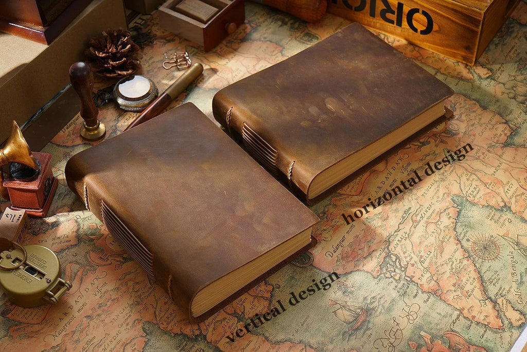 Personalized Leather Journal, Custom Rustic Notebook