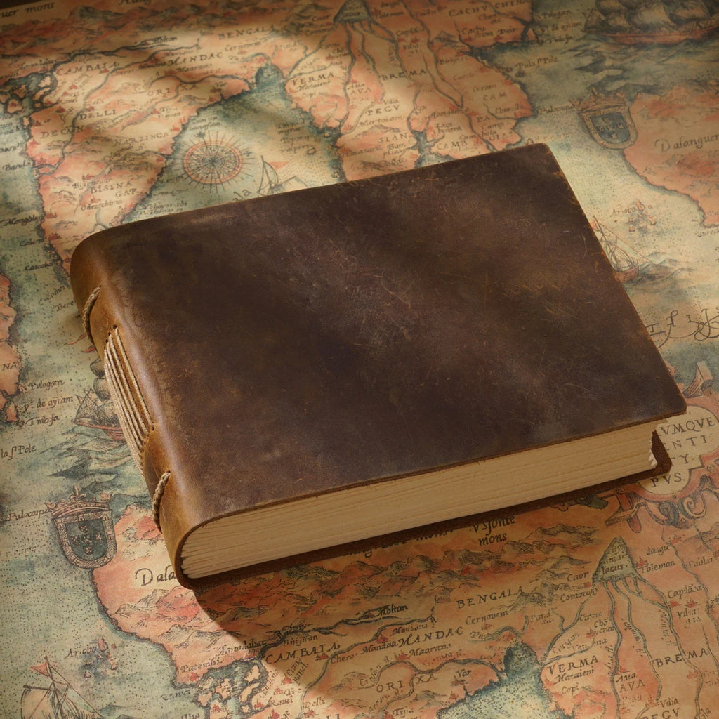 Personalized Leather Journal, Custom Rustic Notebook