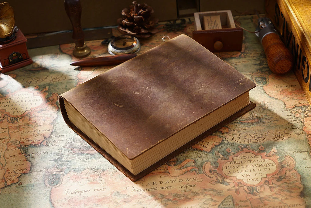 Personalized Leather Journal, Custom Rustic Notebook