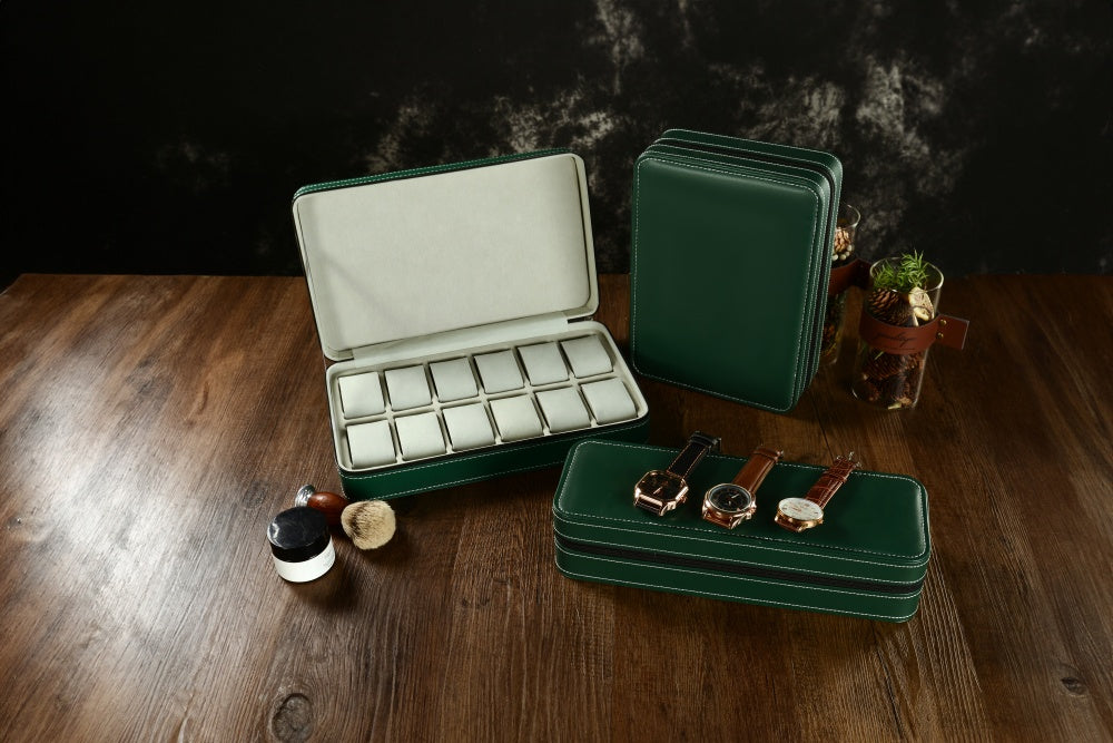 Personalized Leather Watch Box, Custom Engraved Watch Storage for Men