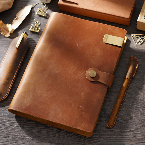 Leather Journal Refillable Notebook Leather Diary