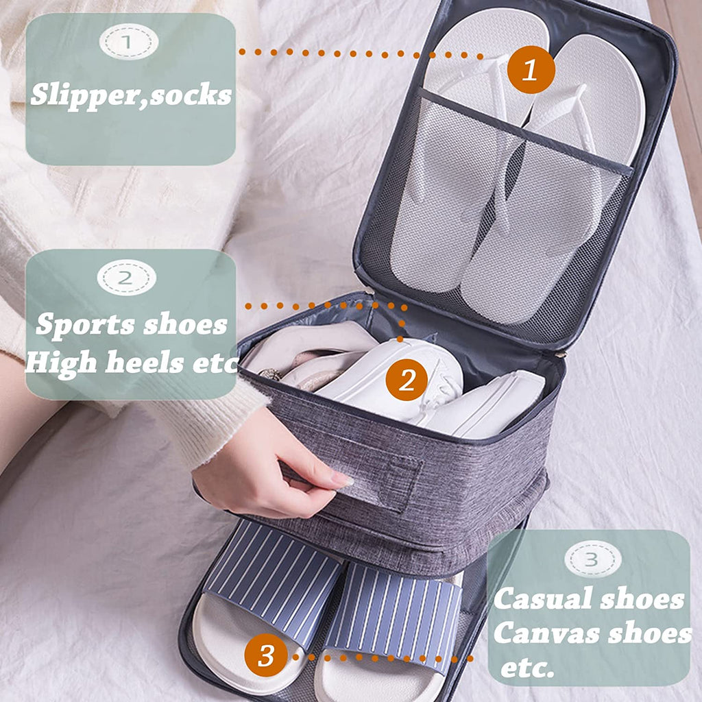 Shoe Bags for Travel Portable Shoes Pouch Travel Suitcase Shoe Organizer