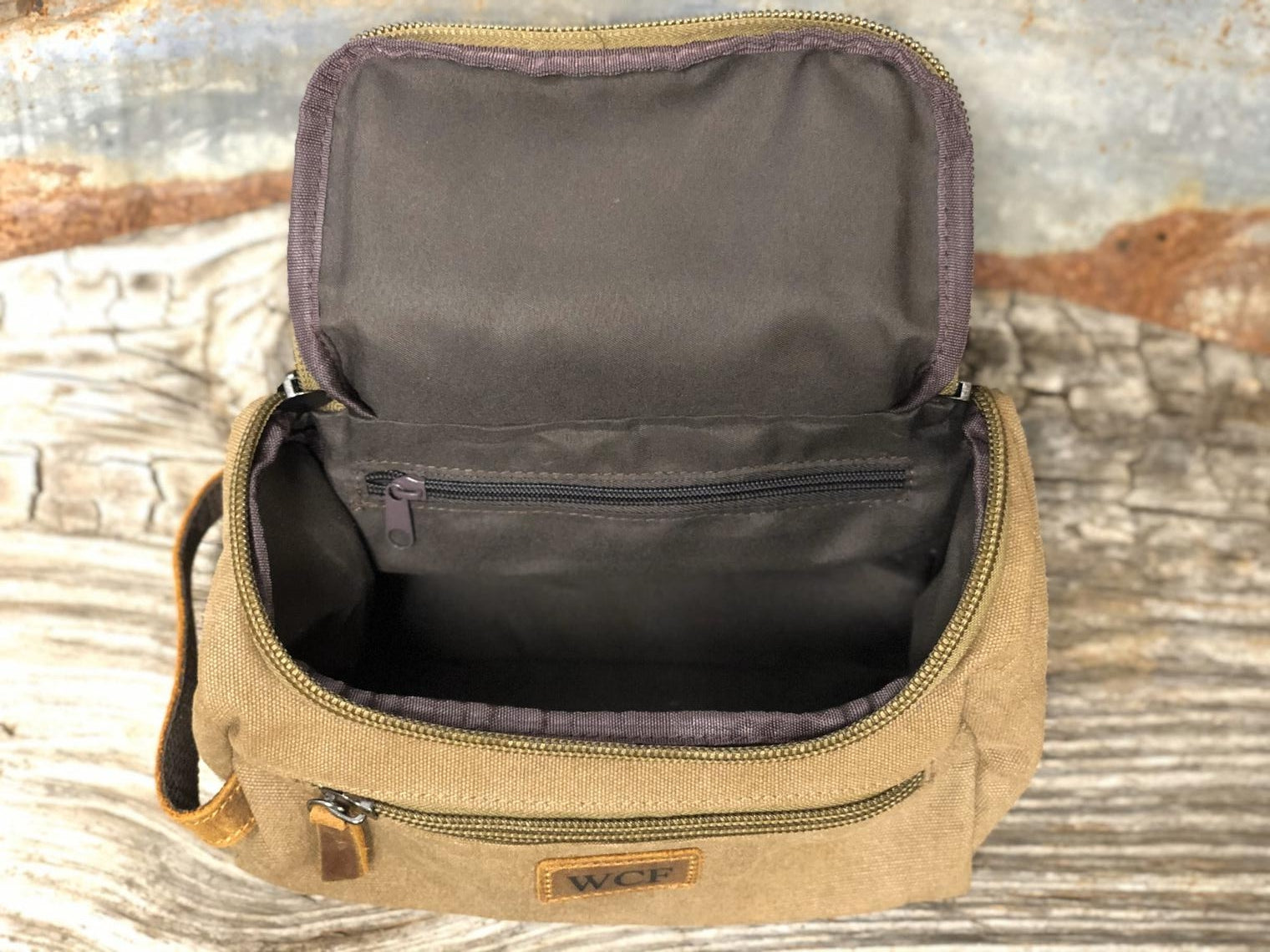 Groomsmen Gift Bag Canvas Toiletry Bag Waxed Canvas Dopp Kit Bag –  JJLeatherHouse