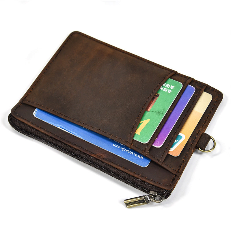 Groomsmen Gift Personalized Leather Money Clip Chain Card Holder