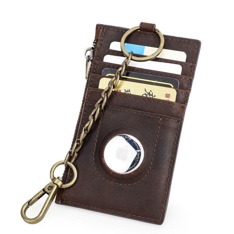 Leather Keychain Card Wallet Leather Keychain Card Sleeve 